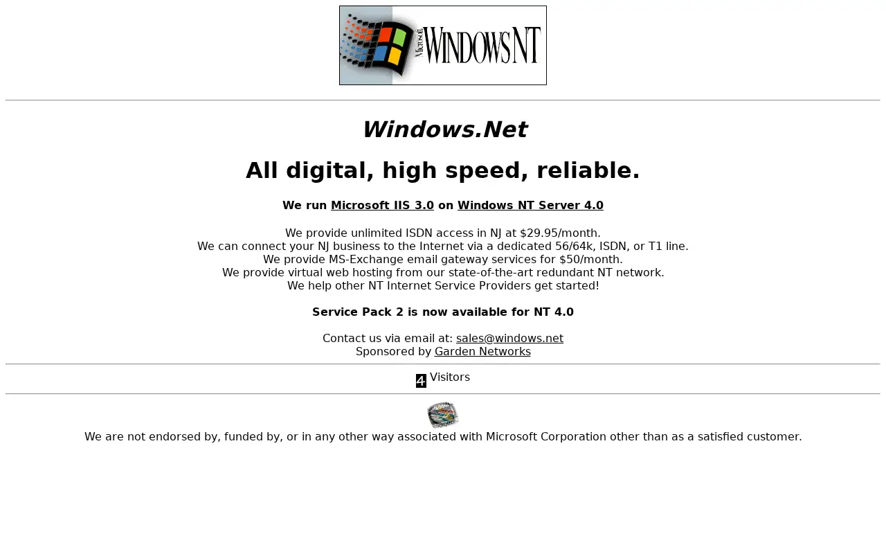 windows.net in 1997