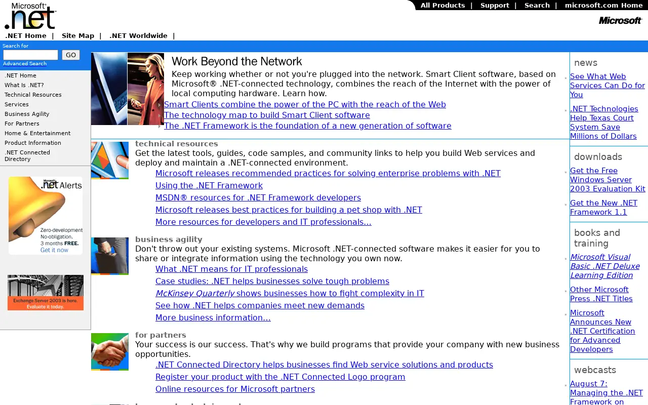 windows.net in 2003