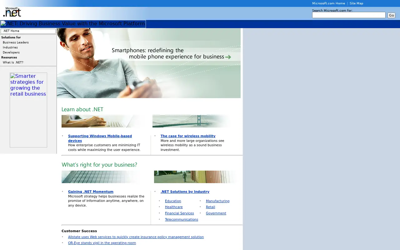windows.net in 2005