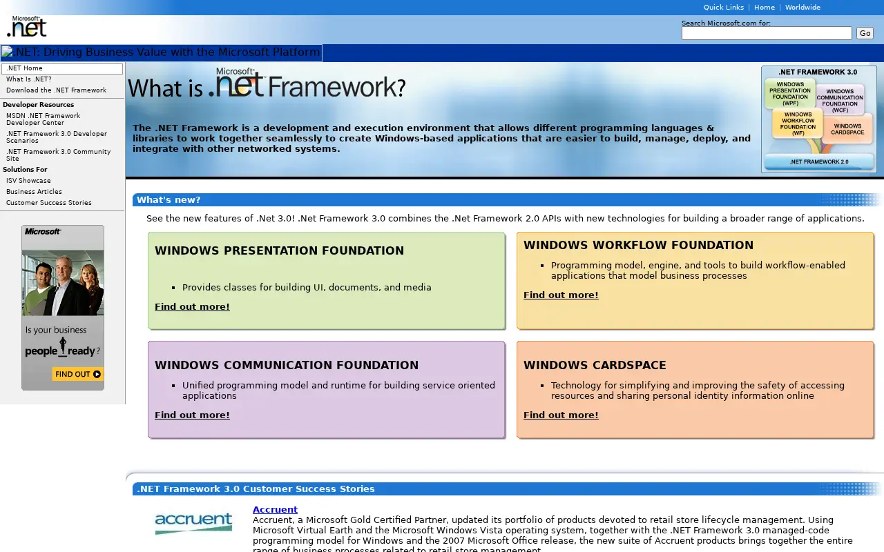 windows.net in 2007