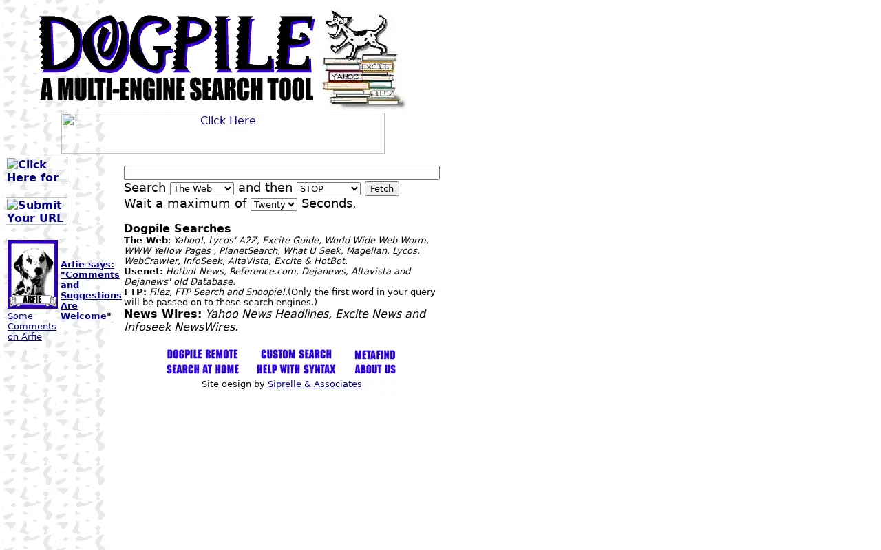 dogpile.com in 1997