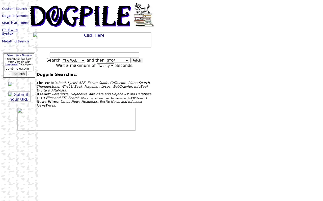 dogpile.com in 1998