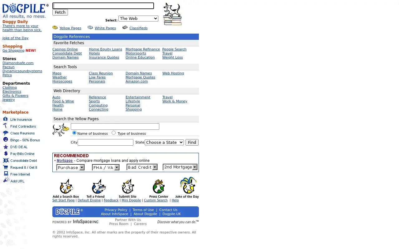 dogpile.com in 2002