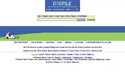 dogpile.com in 2006