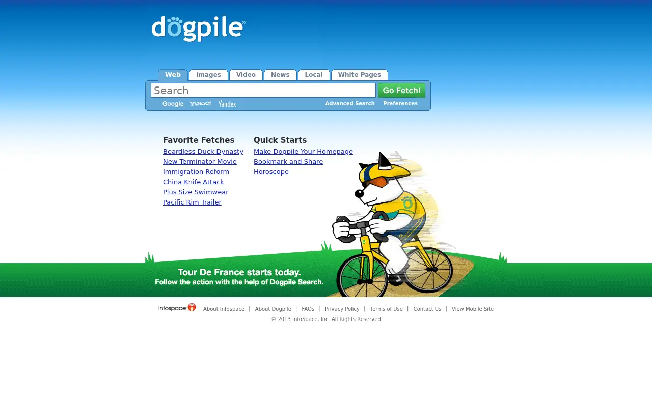 dogpile.com in 2013