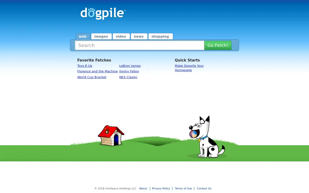 dogpile.com in 2018