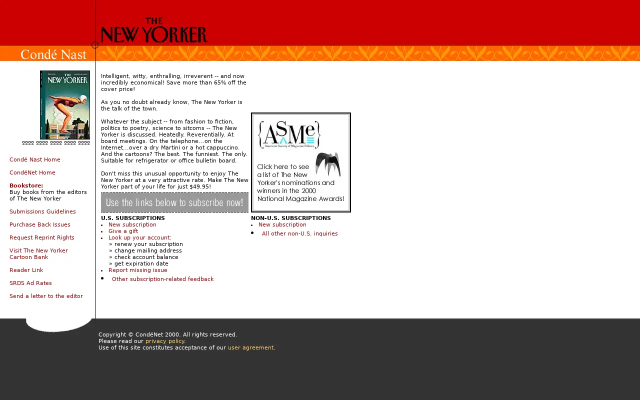newyorker.com on July 6, 2000