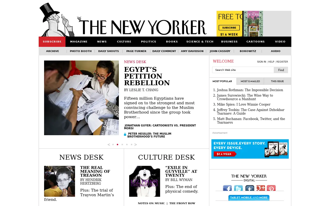 newyorker.com in 2013