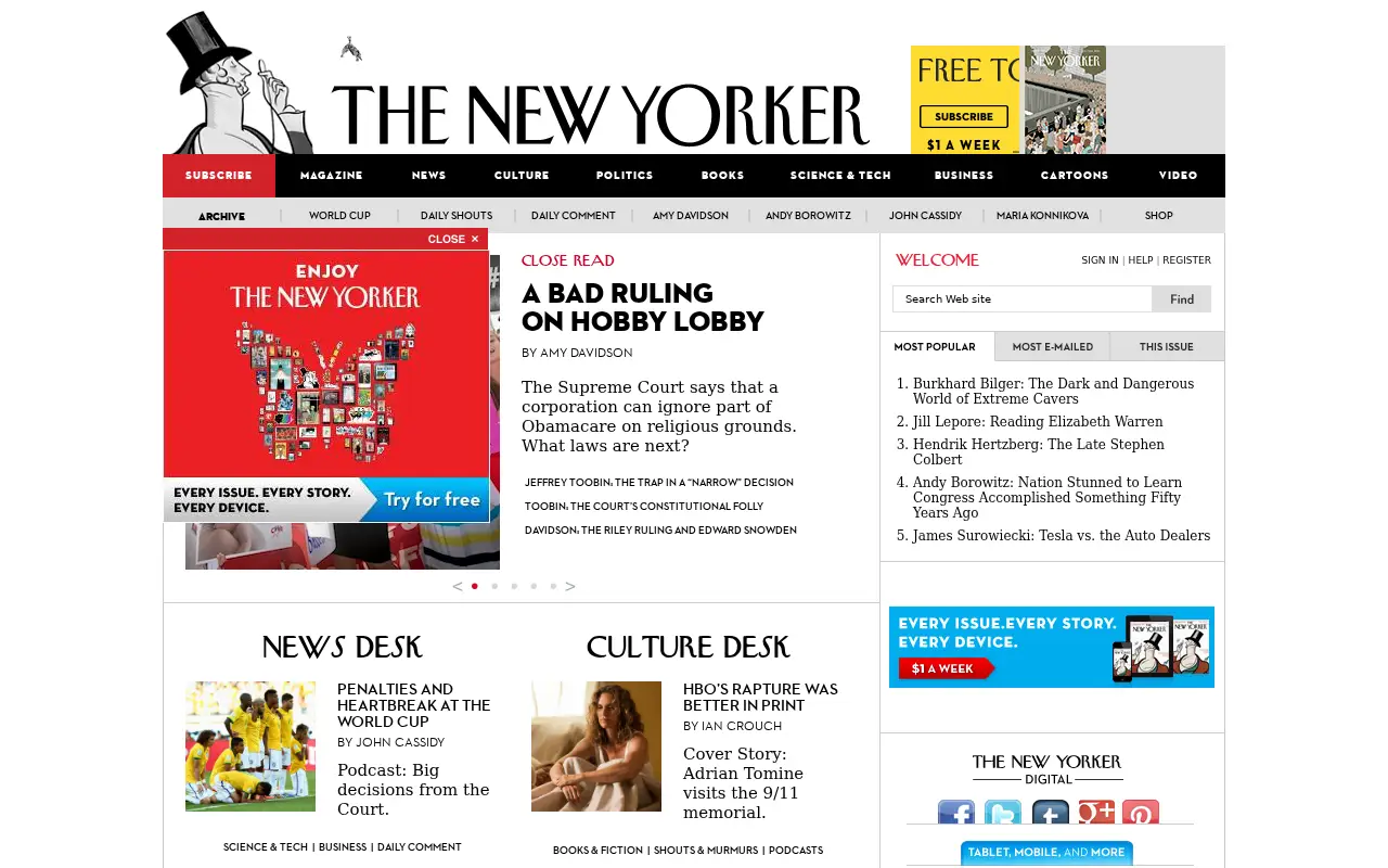 newyorker.com in 2014