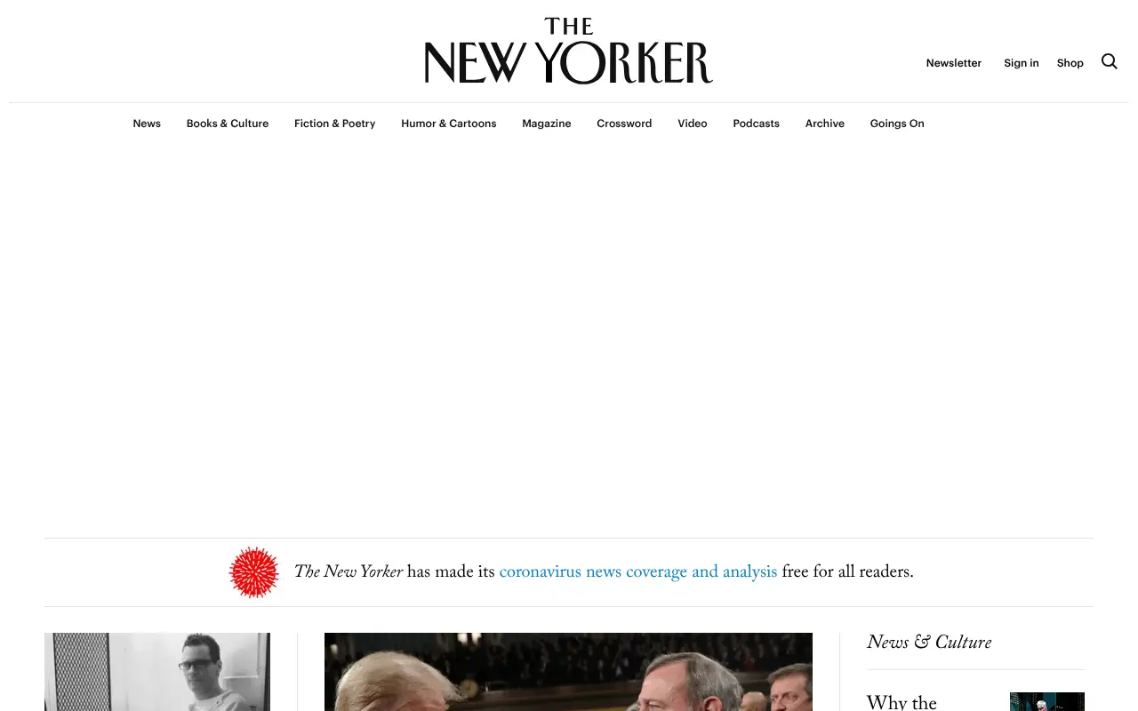 newyorker.com in 2020