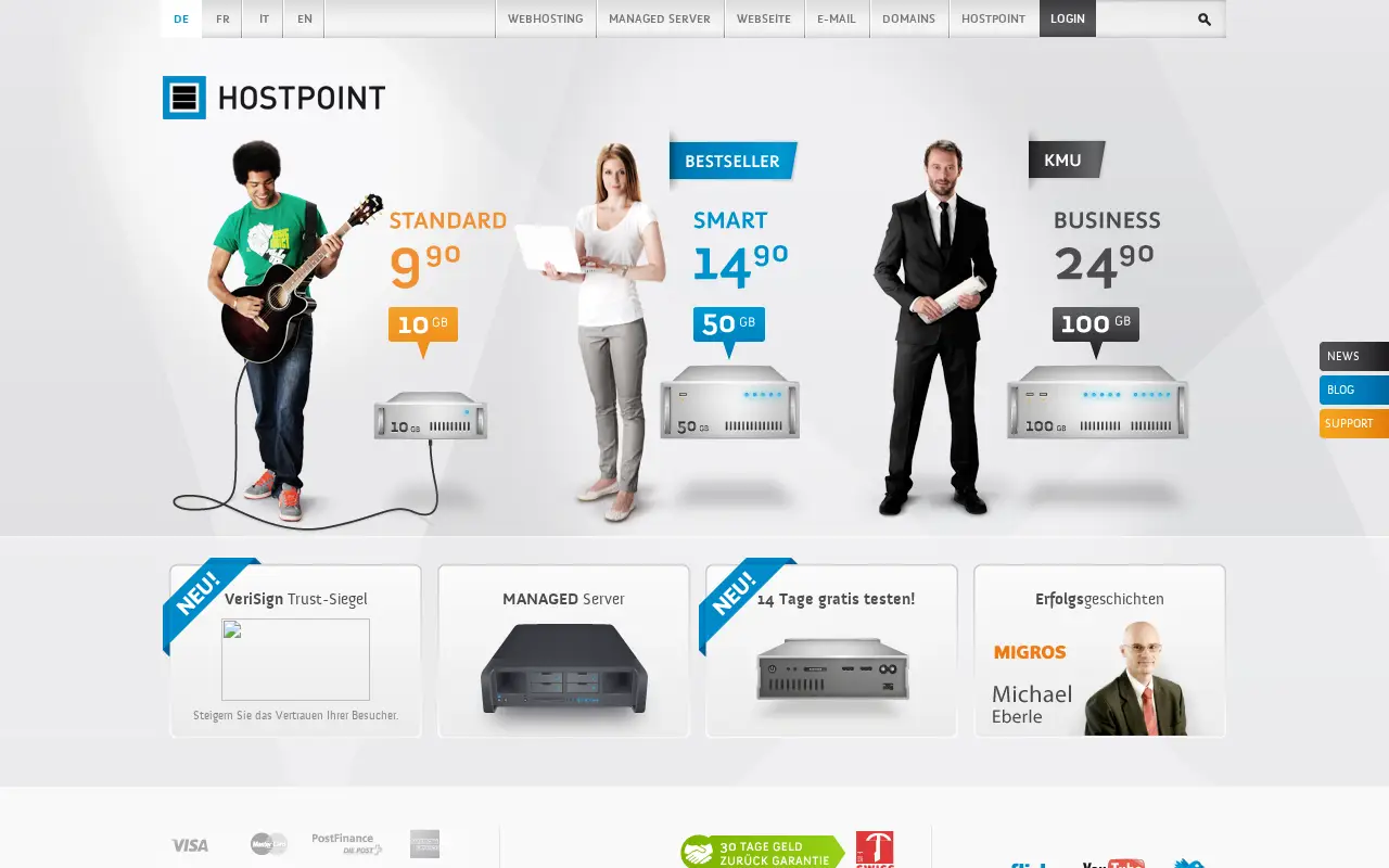 hostpoint.ch in 2011
