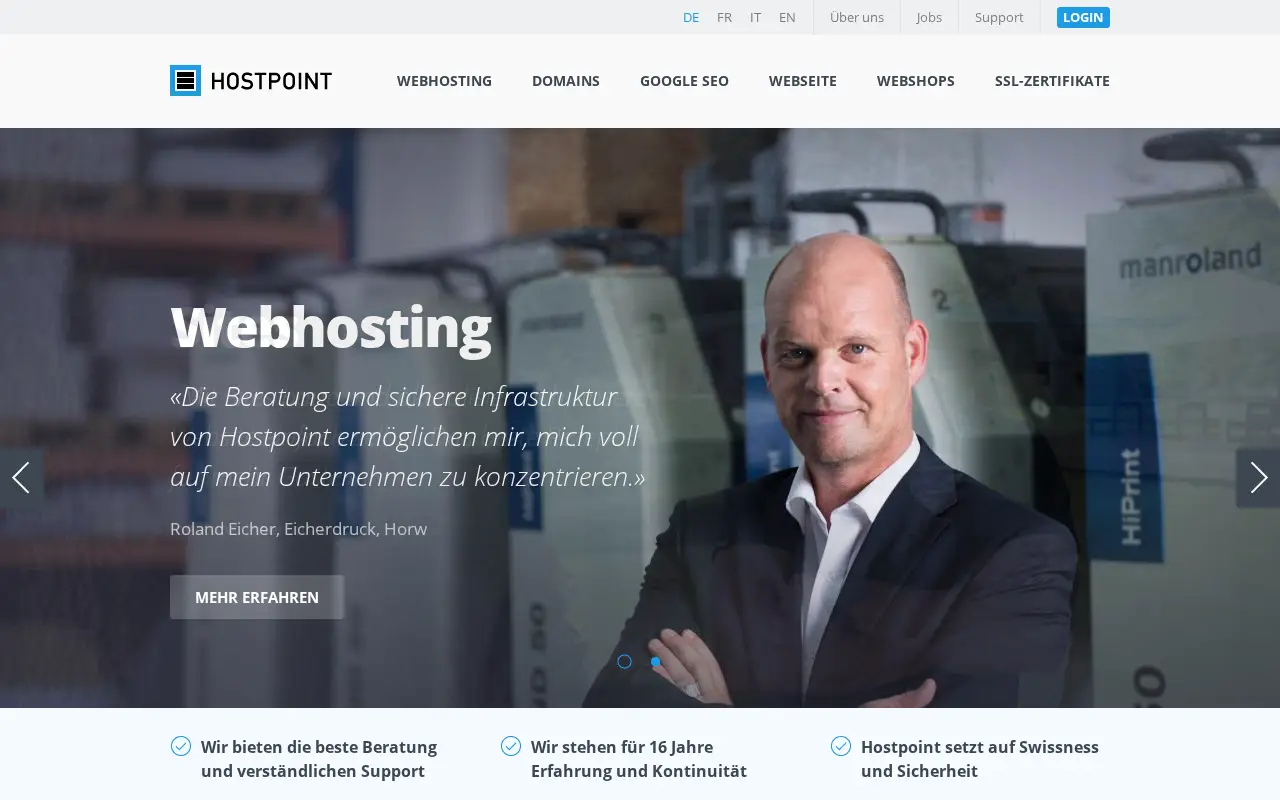 hostpoint.ch in 2017