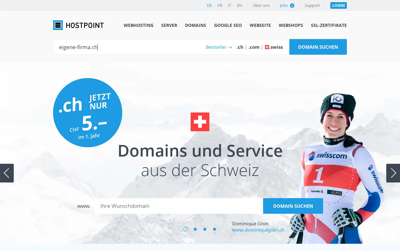 hostpoint.ch in 2019