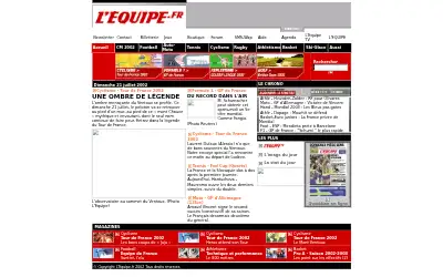 lequipe.fr in 2002