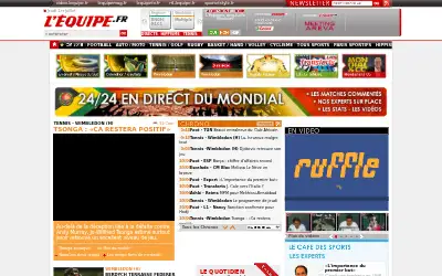 lequipe.fr in 2010