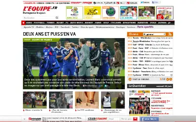 lequipe.fr in 2012