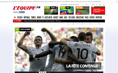 lequipe.fr in 2014