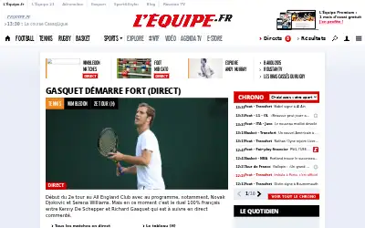 lequipe.fr in 2015