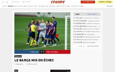 lequipe.fr in 2020