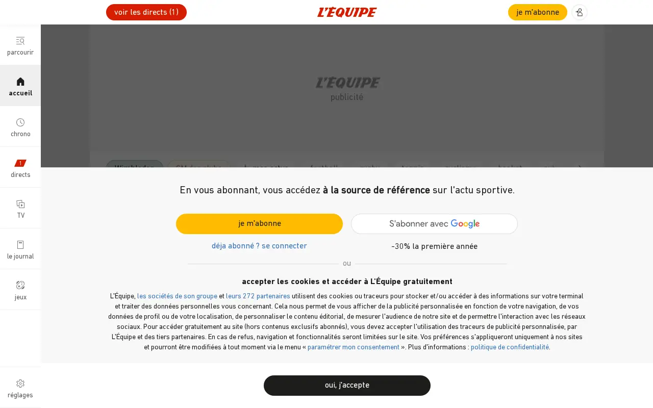 lequipe.fr in 2025