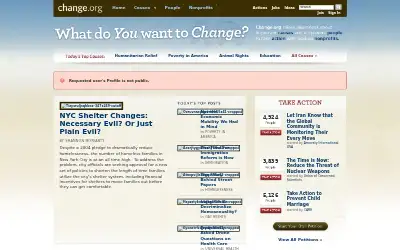 change.org in 2009