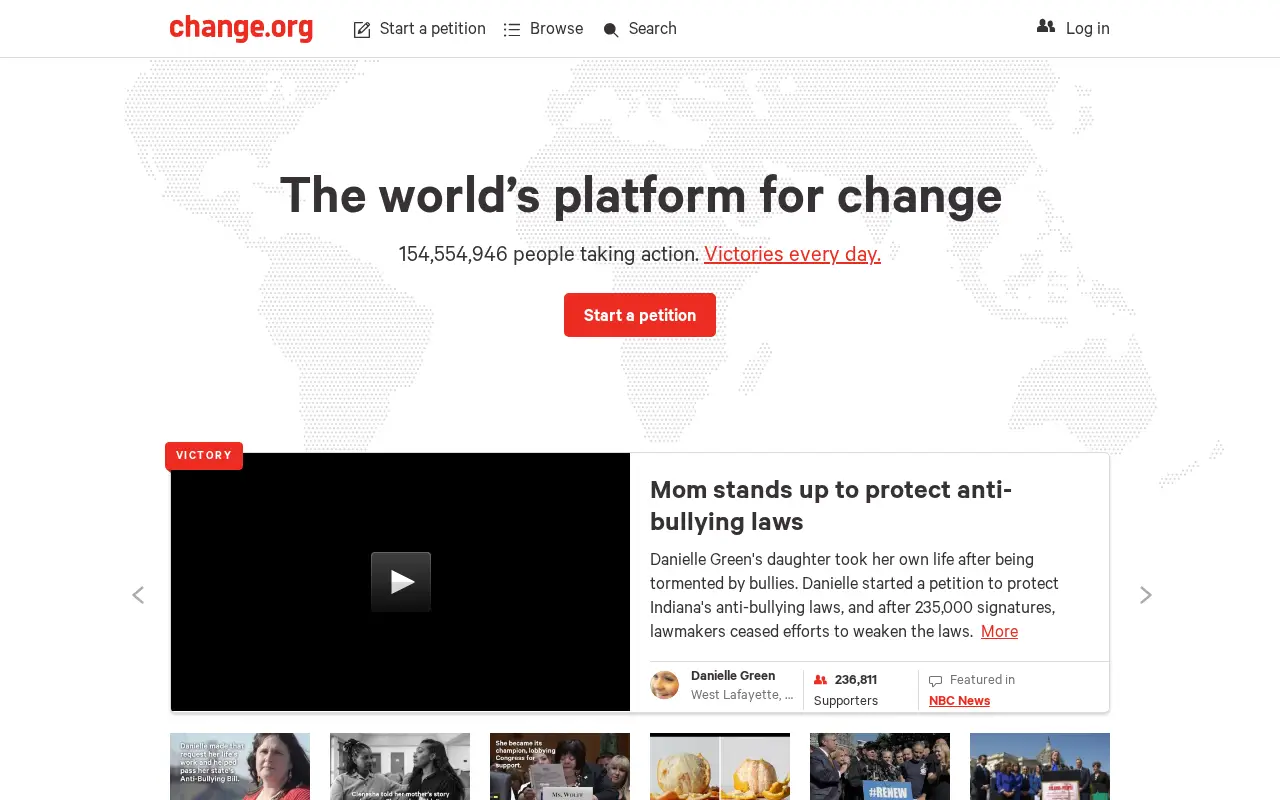 change.org in 2016