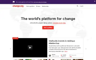change.org in 2018