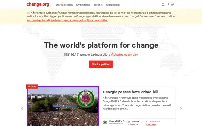 change.org in 2020