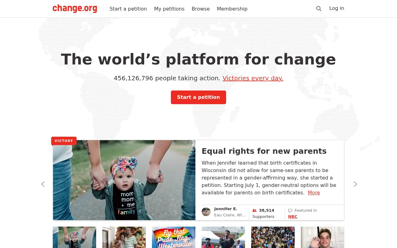 change.org in 2021