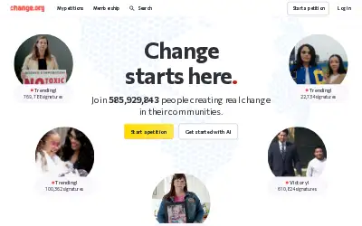 change.org in 2026