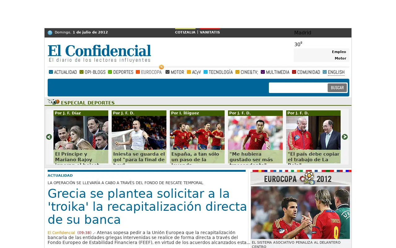 elconfidencial.com on July 1, 2012