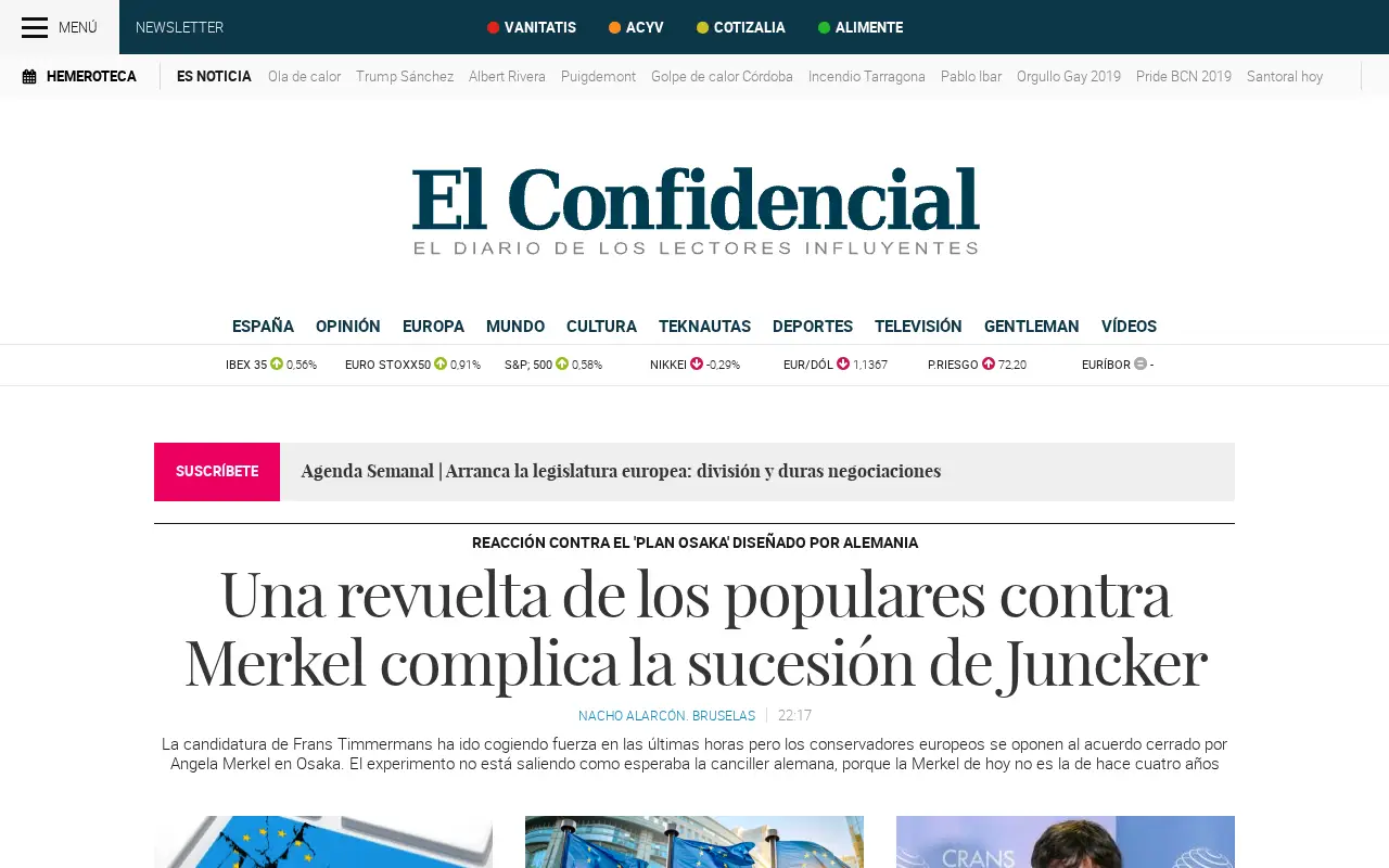 elconfidencial.com on June 30, 2019