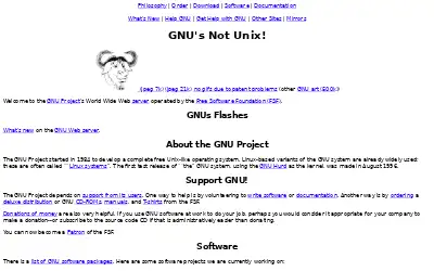 gnu.org in 1998
