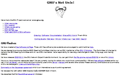 gnu.org in 1999