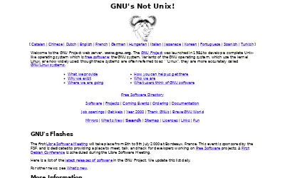 gnu.org in 2000