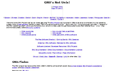 gnu.org in 2001