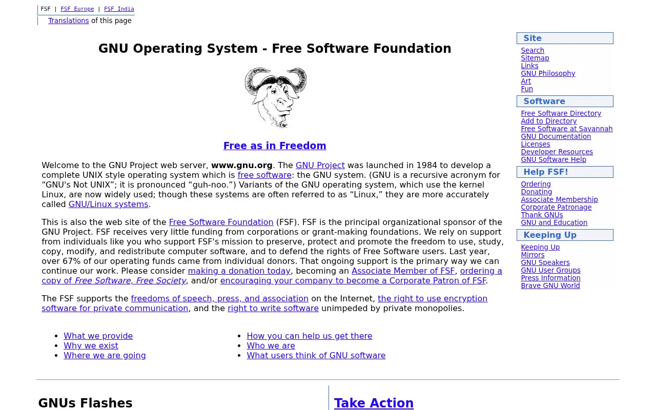 gnu.org in 2004
