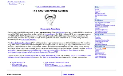 gnu.org in 2005