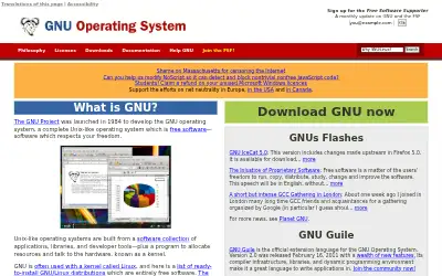 gnu.org in 2011