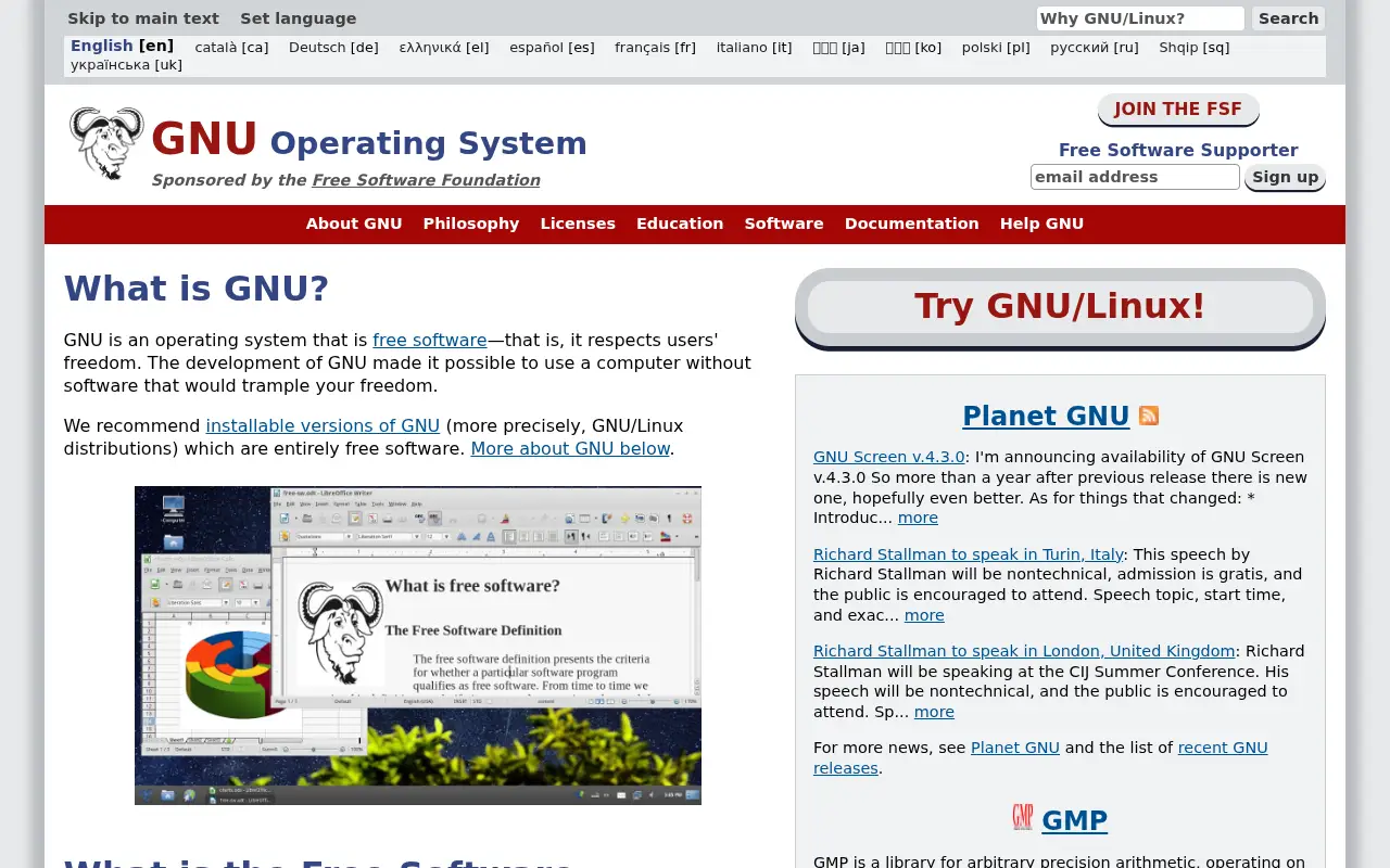 gnu.org in 2015