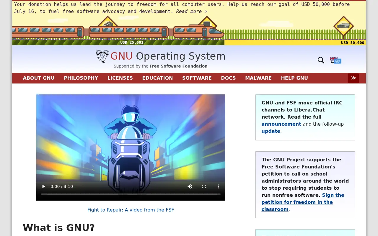 gnu.org in 2021