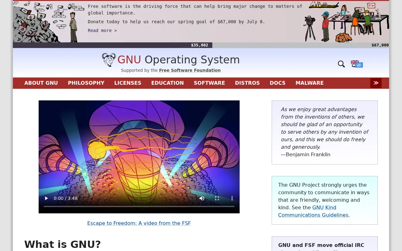 gnu.org in 2022