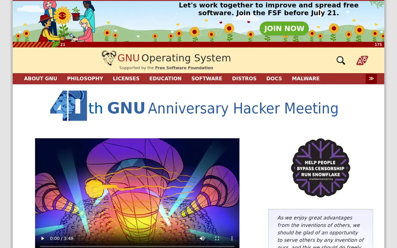 gnu.org in 2023