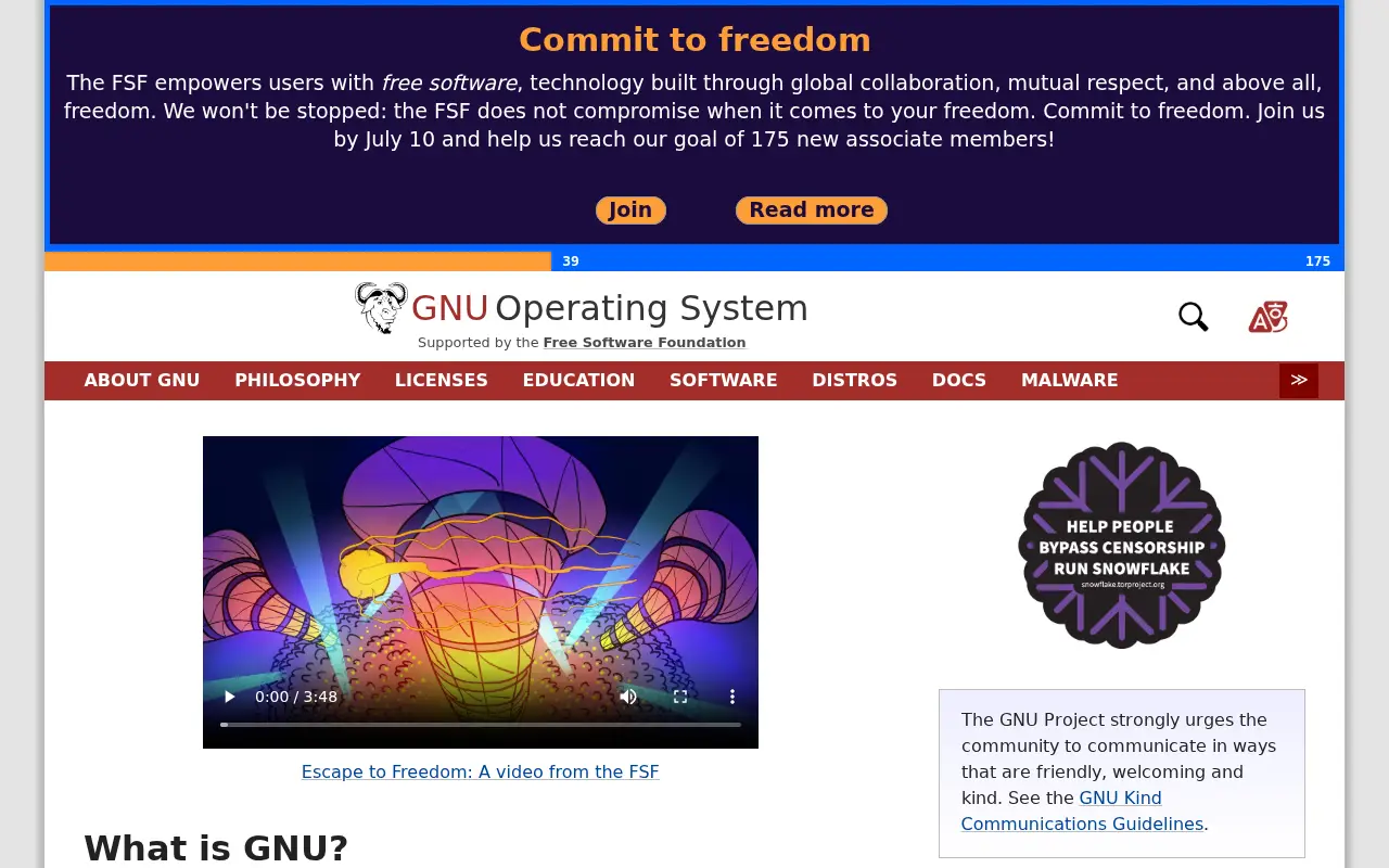 gnu.org in 2026