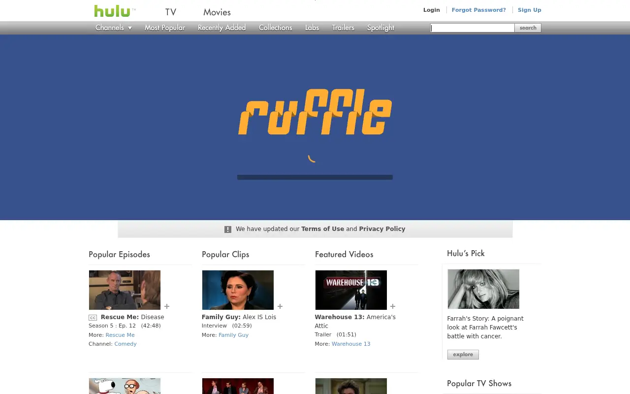 hulu.com on July 1, 2009