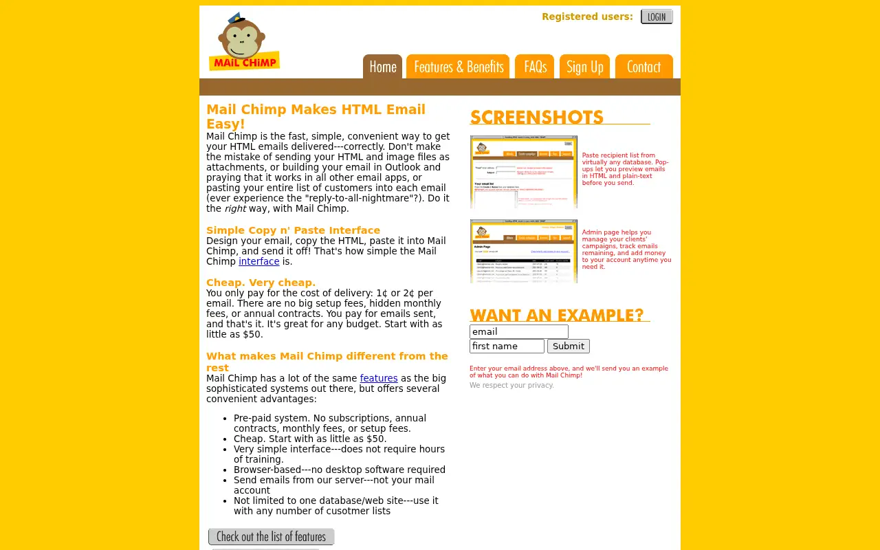 mailchimp.com in 2001