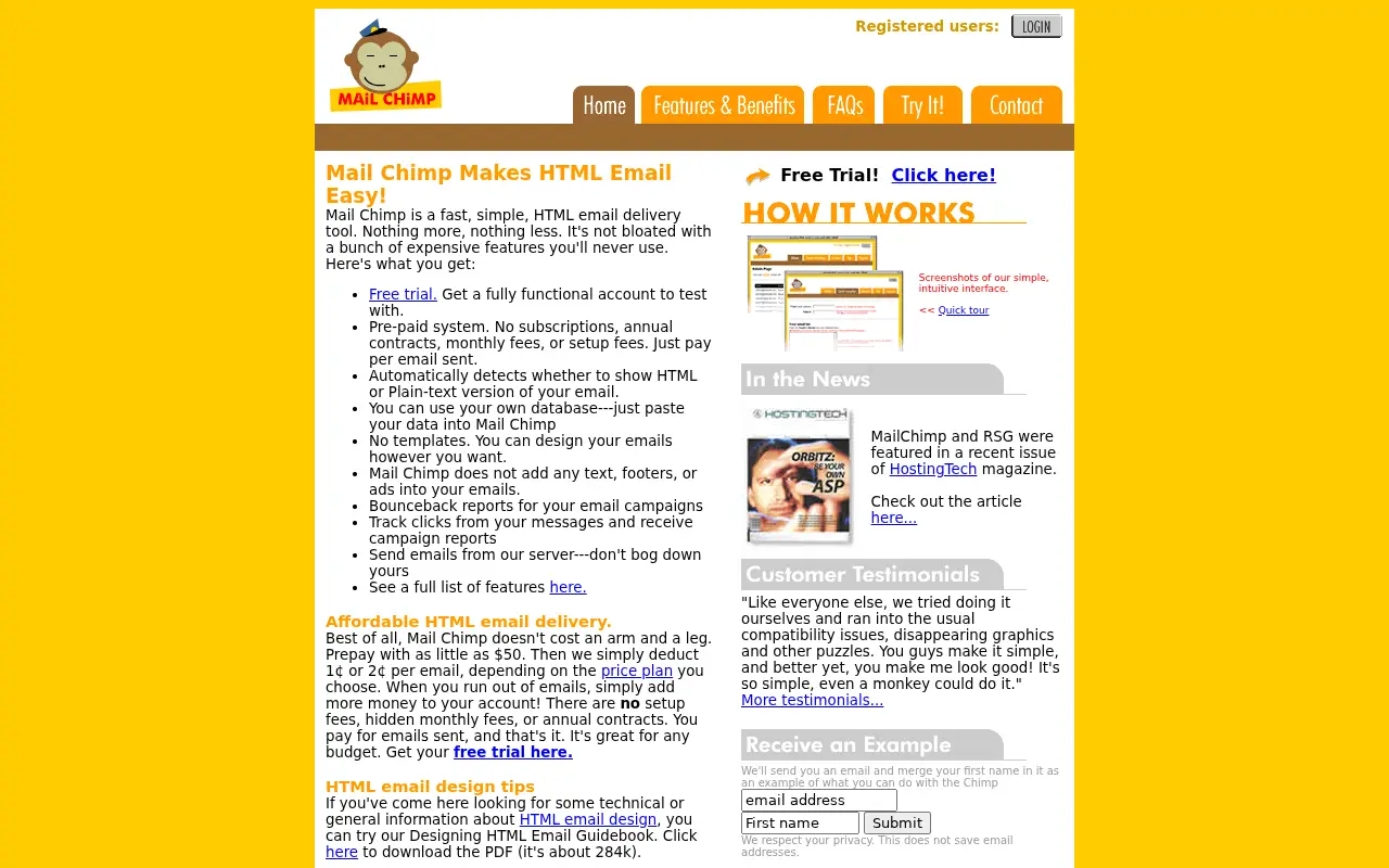 mailchimp.com in 2003