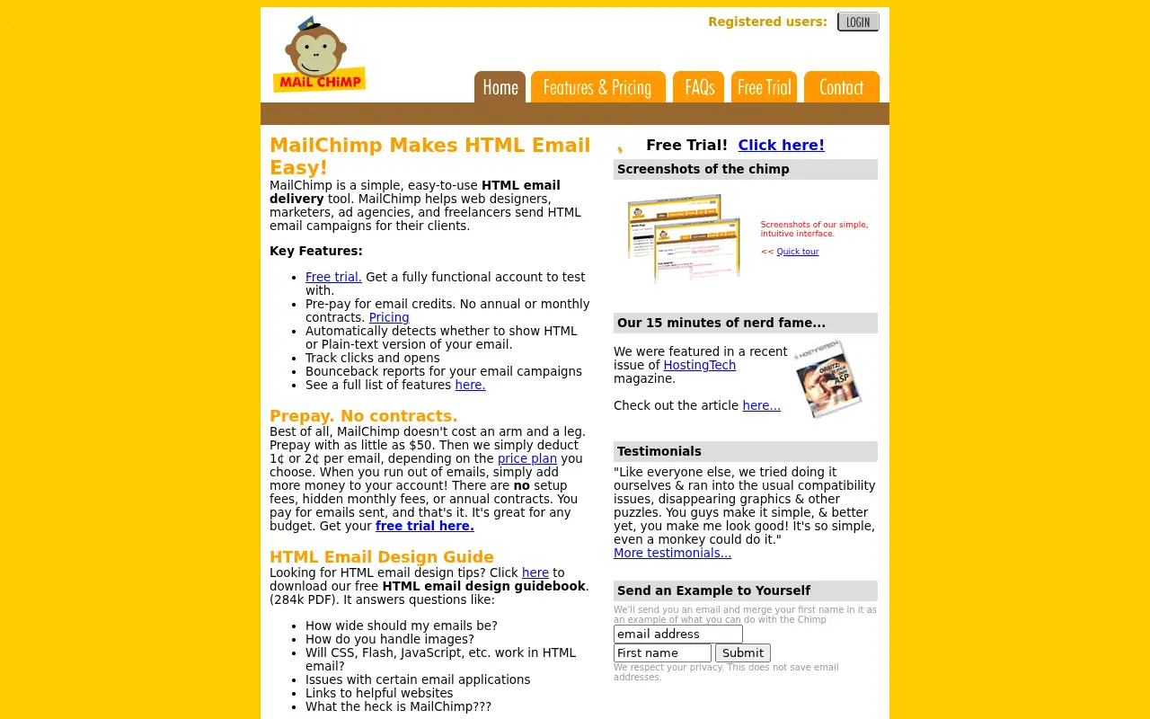 mailchimp.com on July 1, 2004