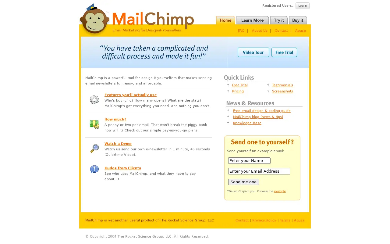 mailchimp.com on July 13, 2005