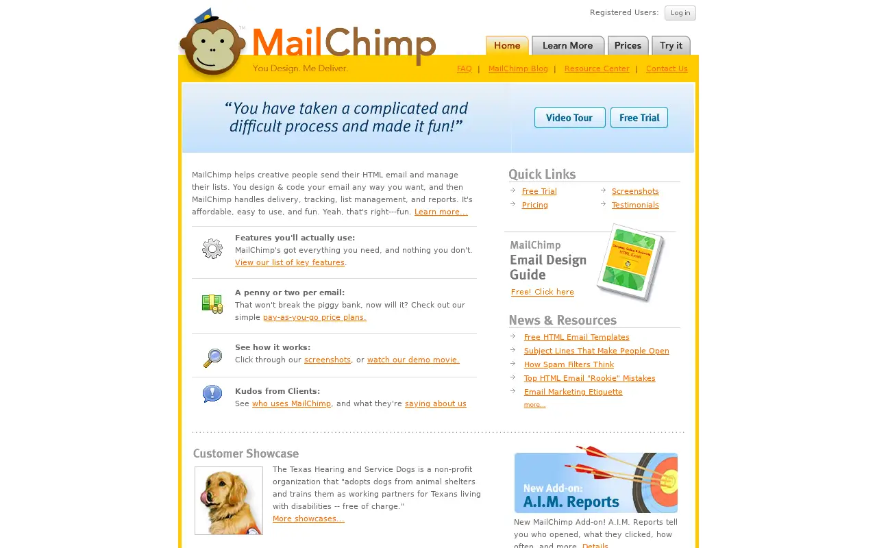 mailchimp.com in 2006